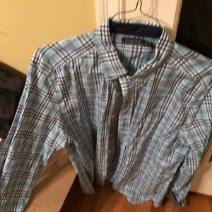 Men’s nautical long sleeve dress shirt